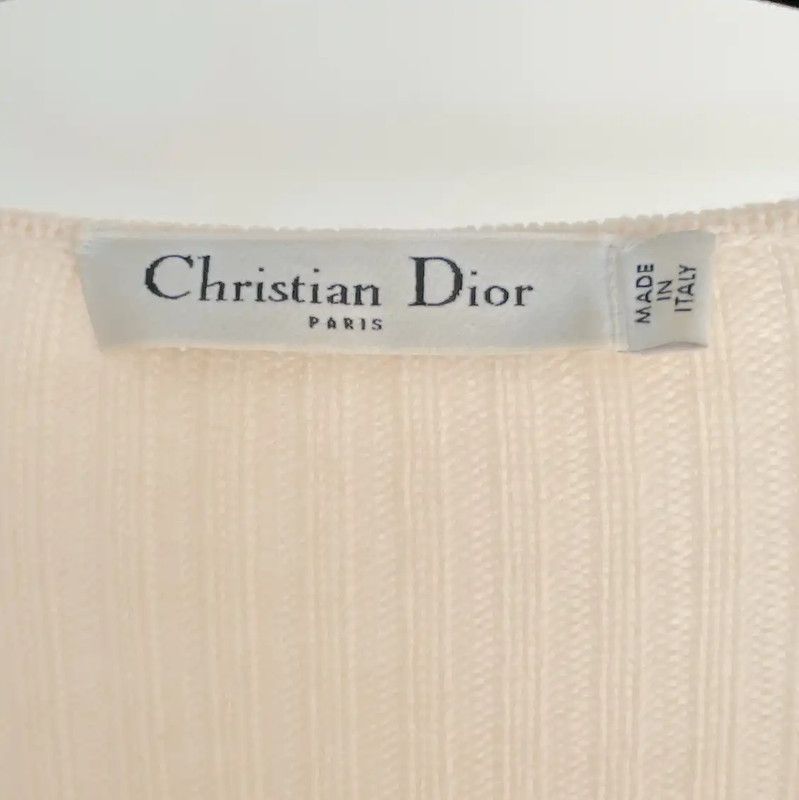 Dior Dior Beige Wool Long Sleeve Sweater 0089 Size XS / US 0-2 / IT 36-38 - 6 Thumbnail