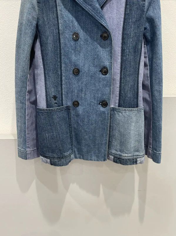 Dior Dior Blue Cotton Patchwork Jacket for Women 0089 Size ONE SIZE - 4 Thumbnail
