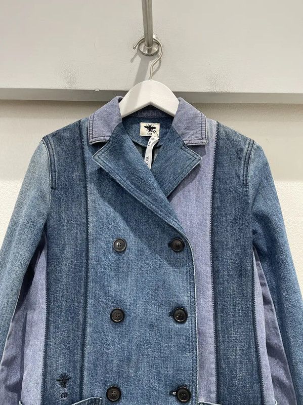 Dior Dior Blue Cotton Patchwork Jacket for Women 0089 Size ONE SIZE - 3 Thumbnail