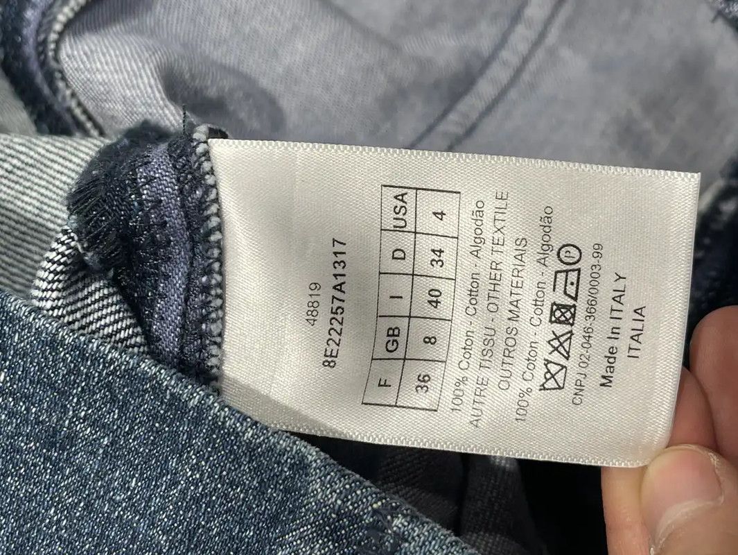 Dior Dior Blue Cotton Patchwork Jacket for Women 0089 Size ONE SIZE - 8 Thumbnail