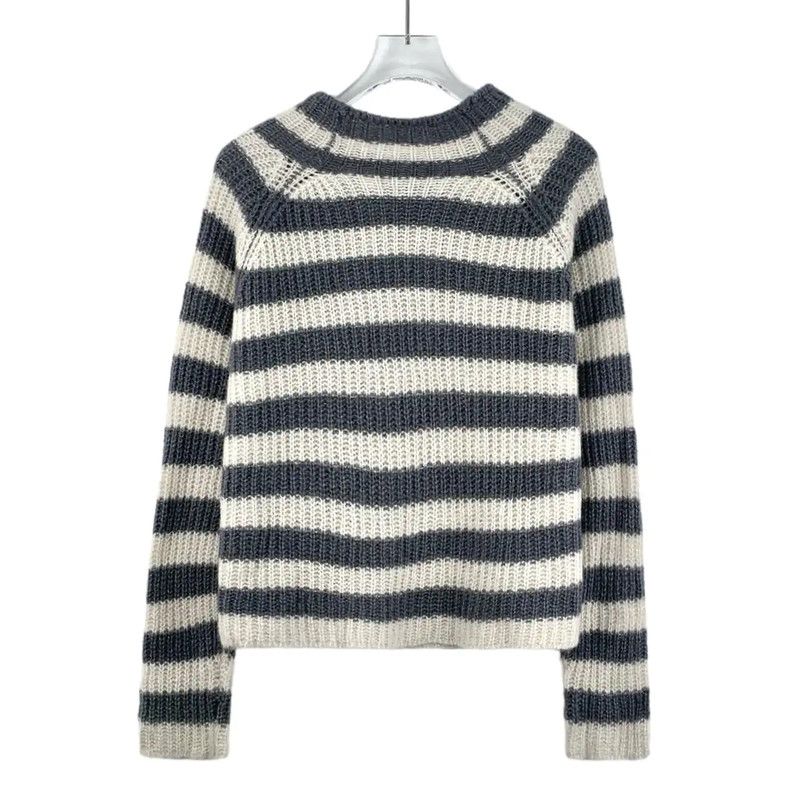 Dior Dior Striped Alpaca Wool Pullover Sweater 0089 Size XS / US 0-2 / IT 36-38 - 2 Thumbnail