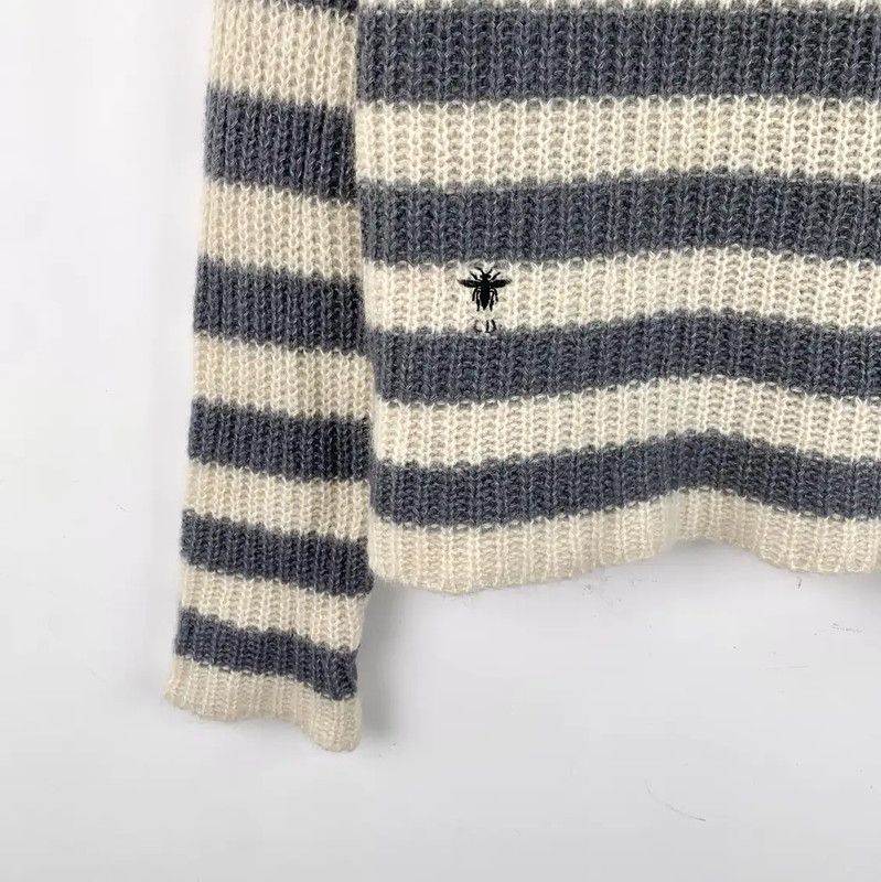 Dior Dior Striped Alpaca Wool Pullover Sweater 0089 Size XS / US 0-2 / IT 36-38 - 4 Thumbnail