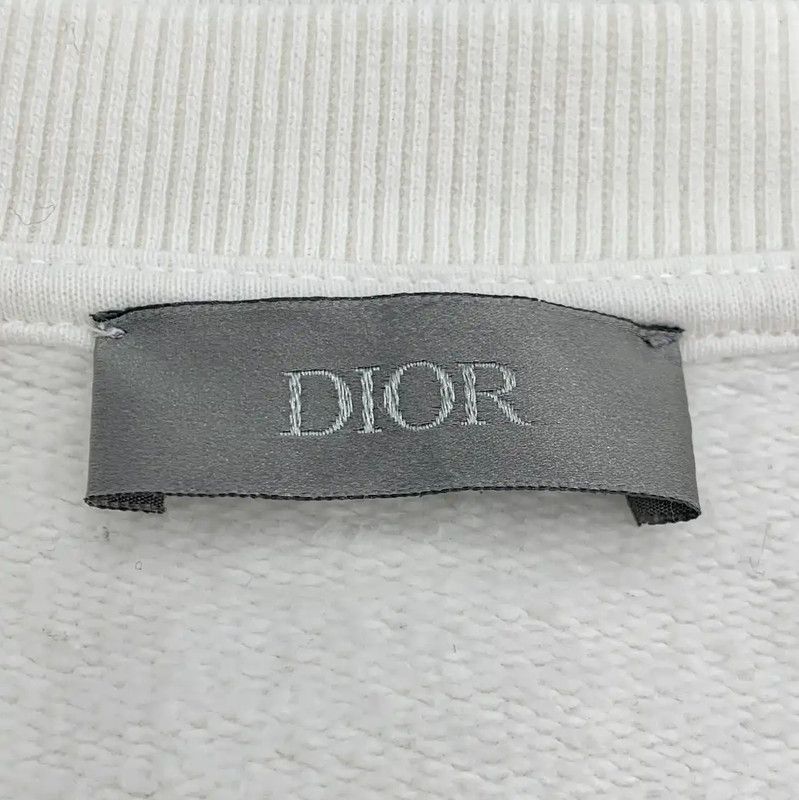 Dior Dior Women's White Cotton Sweatshirt 0089 Size S / US 4 / IT 40 - 6 Thumbnail