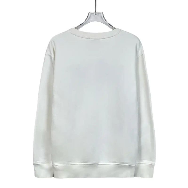 Dior Dior Women's White Cotton Sweatshirt 0089 Size S / US 4 / IT 40 - 2 Thumbnail