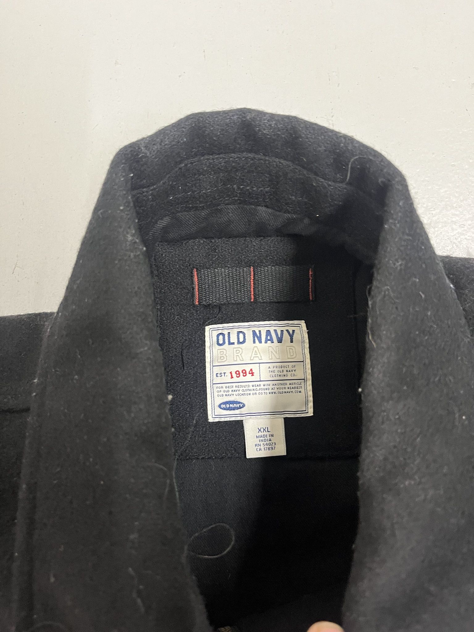 Vintage 2000s Wool Black Overcoat Size XXL Size US XXL / EU 58 / 5 - 2 Thumbnail