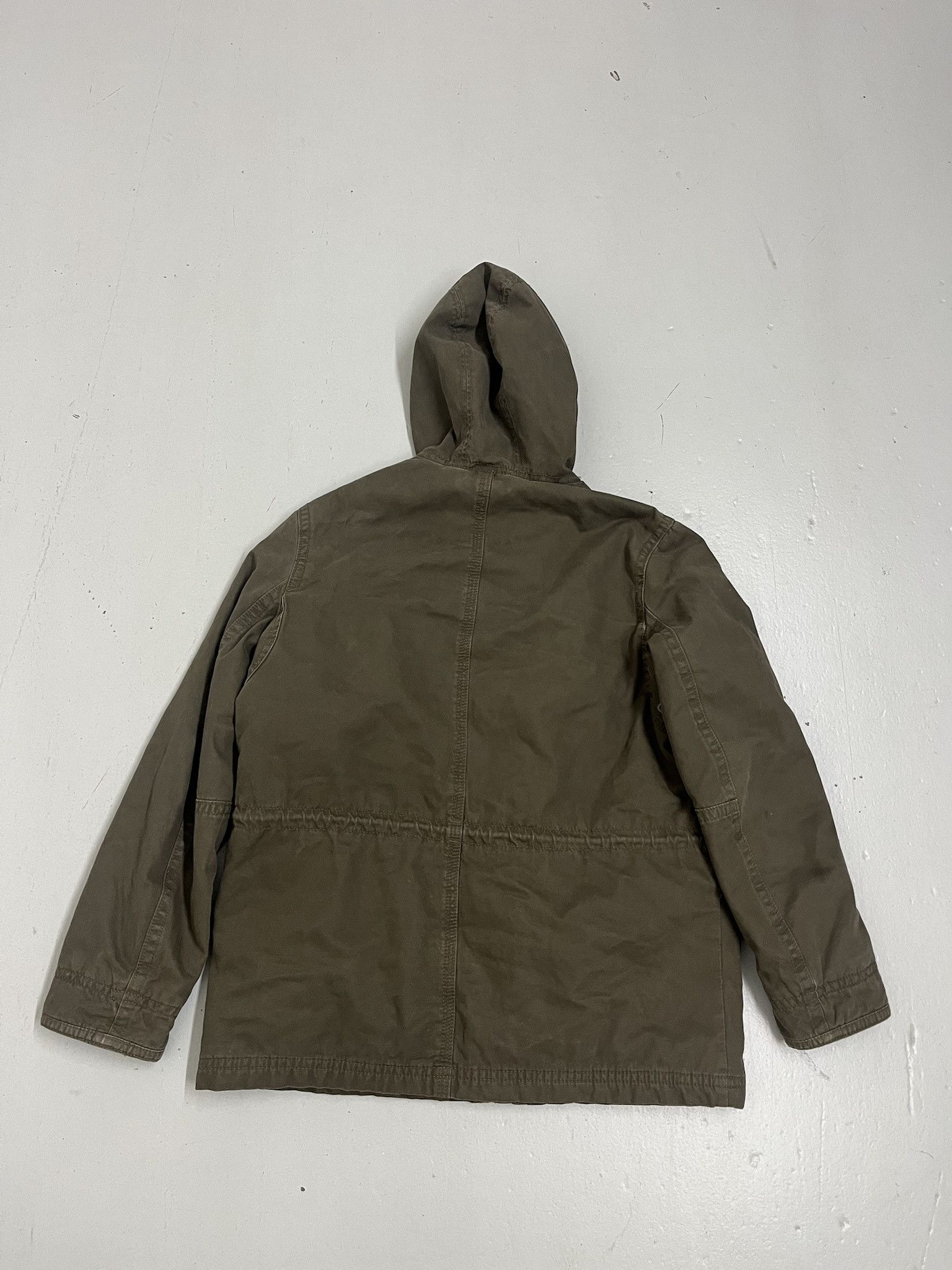 Vintage 2000s American Eagle Olive Military Style Hooded Active Jacket Size L Size US L / EU 52-54 / 3 - 3 Thumbnail
