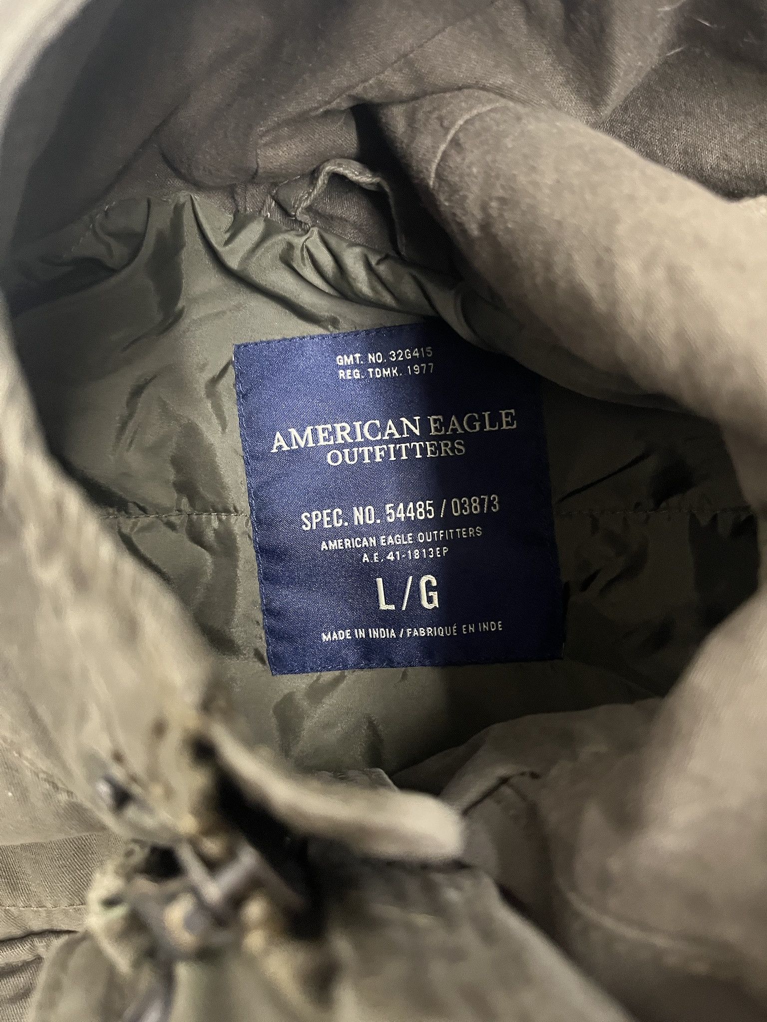 Vintage 2000s American Eagle Olive Military Style Hooded Active Jacket Size L Size US L / EU 52-54 / 3 - 2 Thumbnail