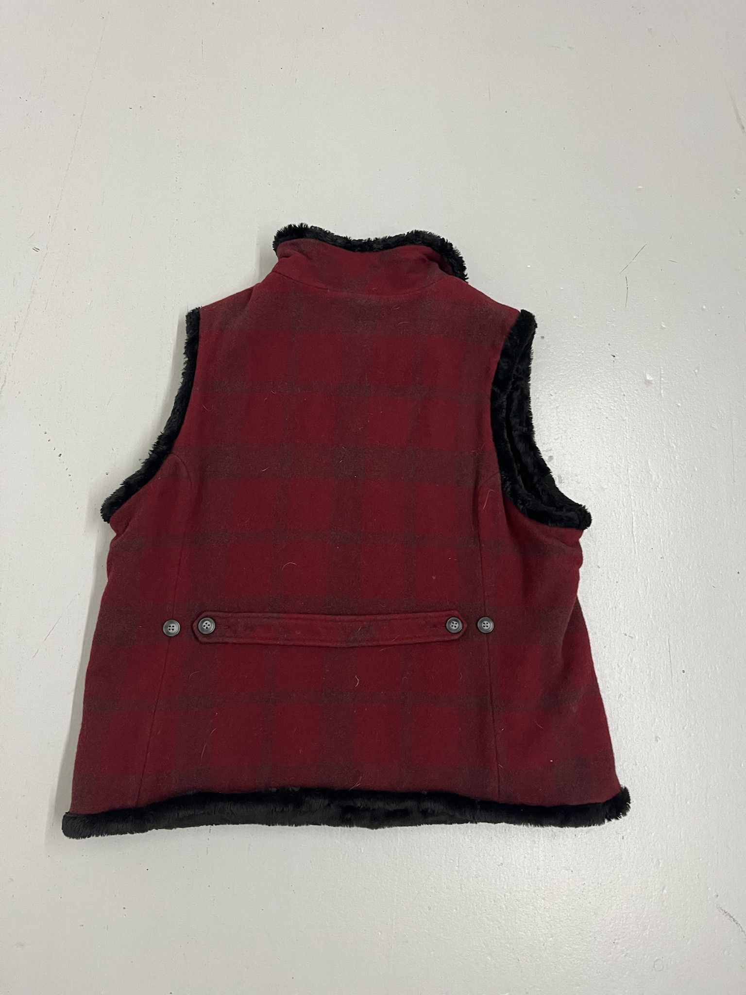 Vintage Vintage 2000s Woolrich Fur Lined Wool Vest Size L (Womens XL) Size US L / EU 52-54 / 3 - 3 Thumbnail