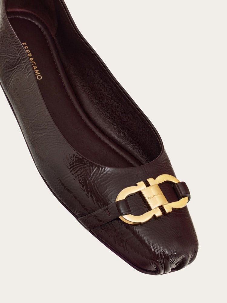 Salvatore Ferragamo Ferragamo Gancini Embellished Ballet Flats SIZE 11 Size ONE SIZE - 2 Thumbnail
