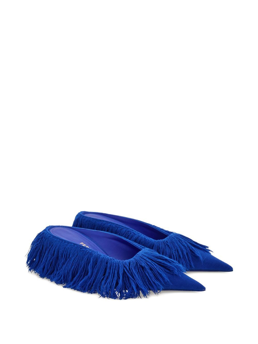 Ferragamo Fringe Eva Mules SIZE 8