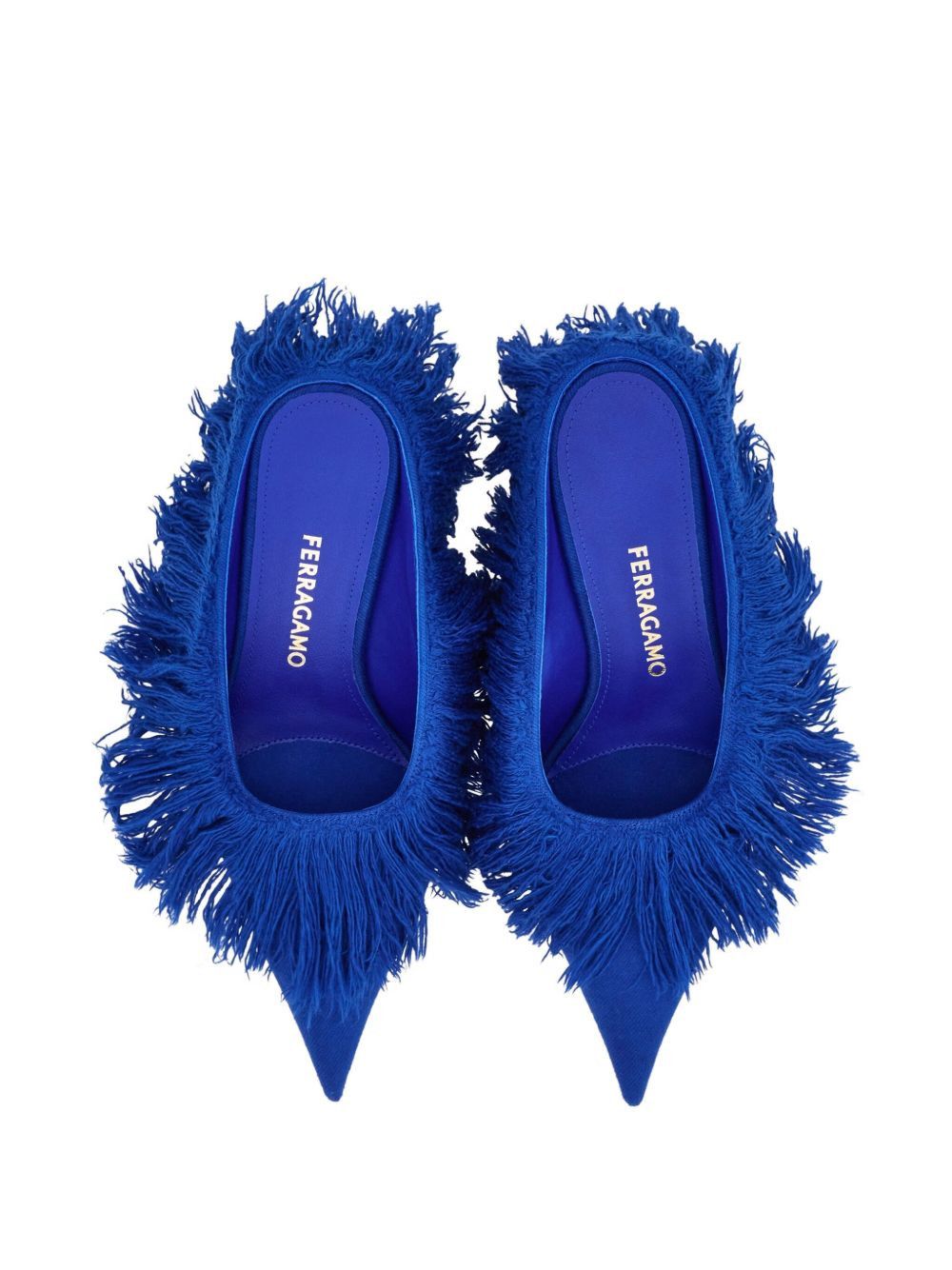 Ferragamo Fringe Eva Mules SIZE 8