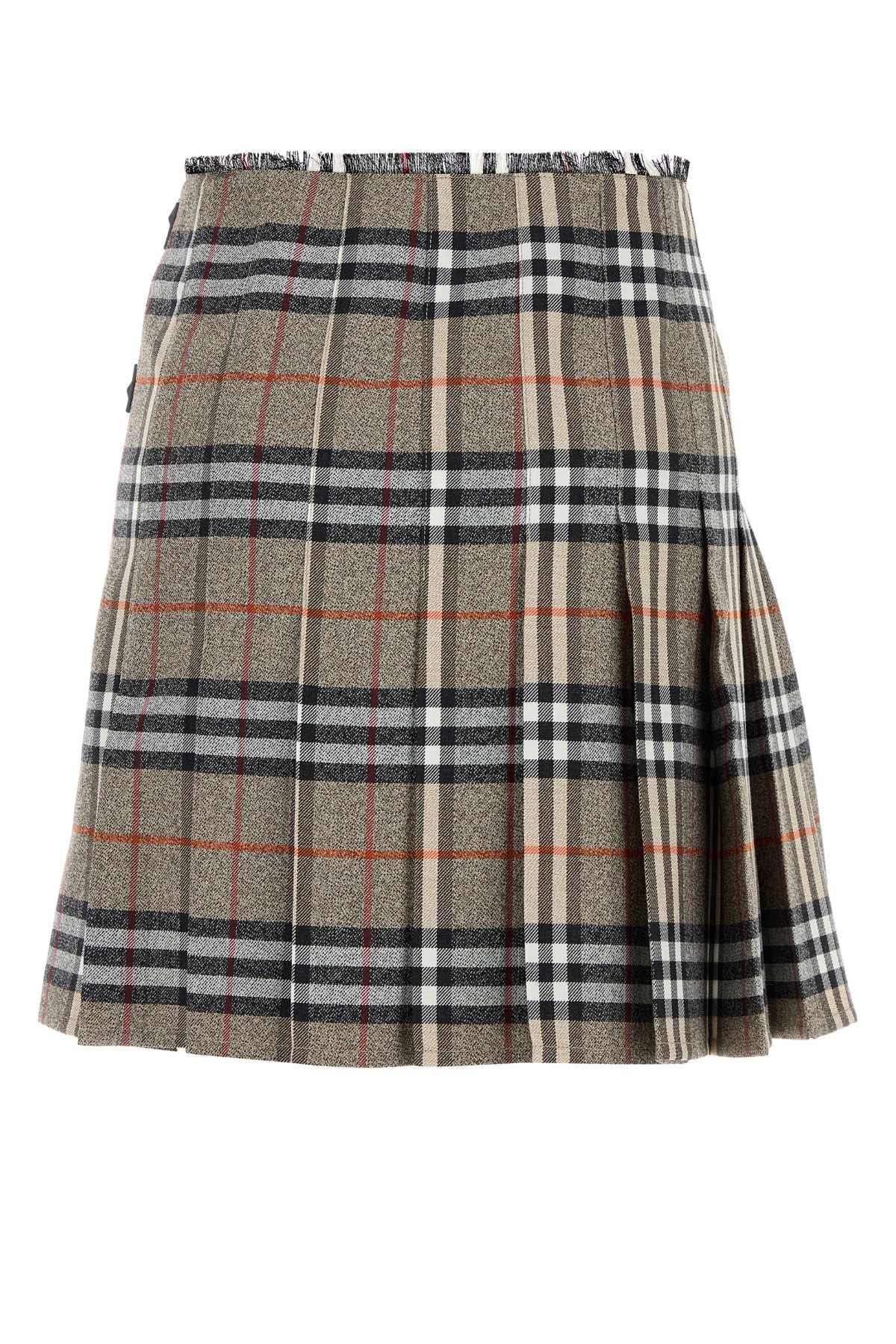 Burberry Embroidered Wool Skirt Size 25" / US 0 / IT 36 - 2 Thumbnail