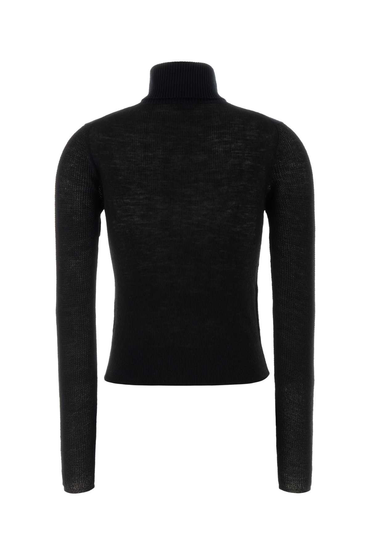 Burberry Black Wool Blend Sweater Size XS / US 0-2 / IT 36-38 - 2 Thumbnail