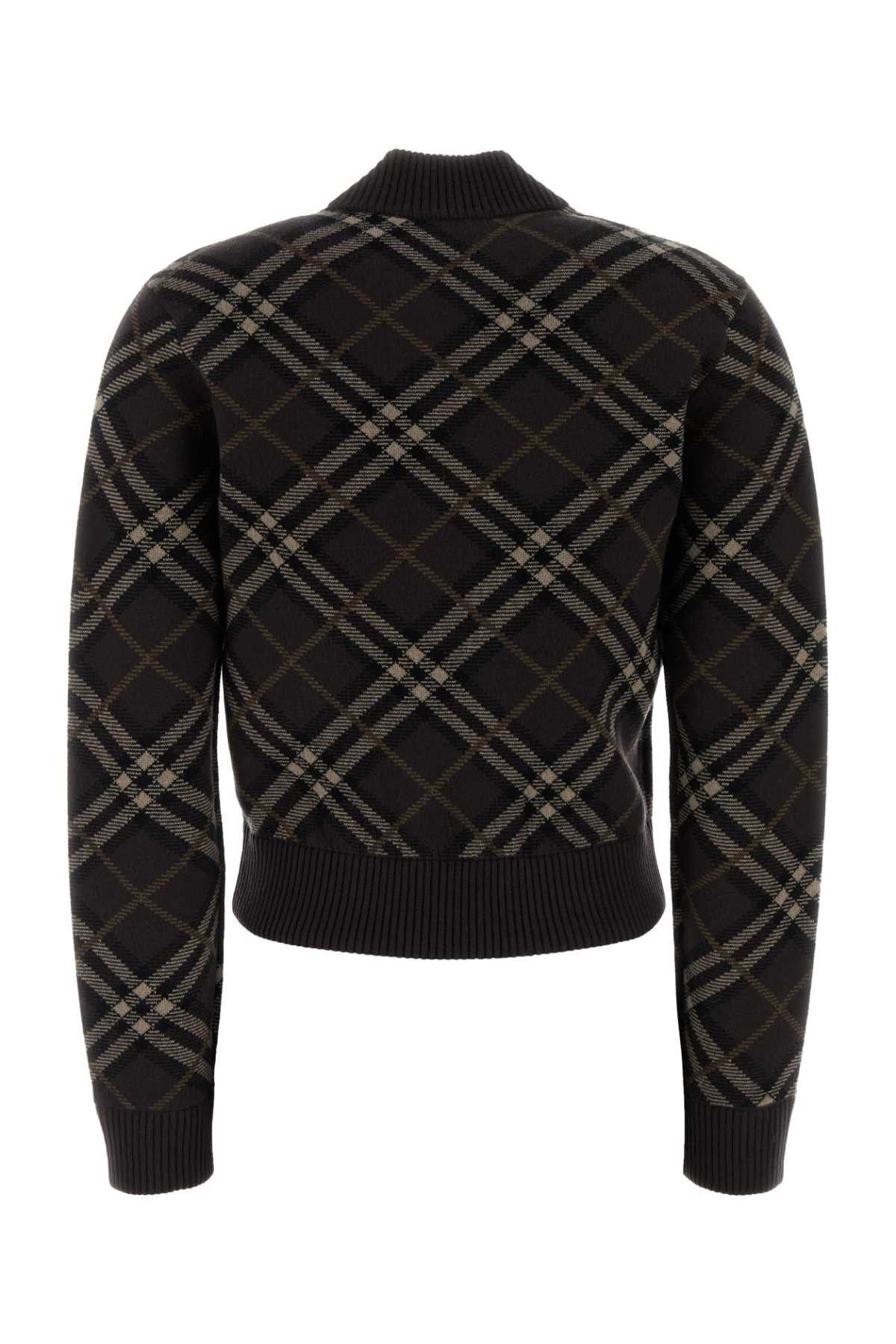 Burberry Embroidered Stretch Wool Blend Cardigan Size S / US 4 / IT 40 - 2 Thumbnail