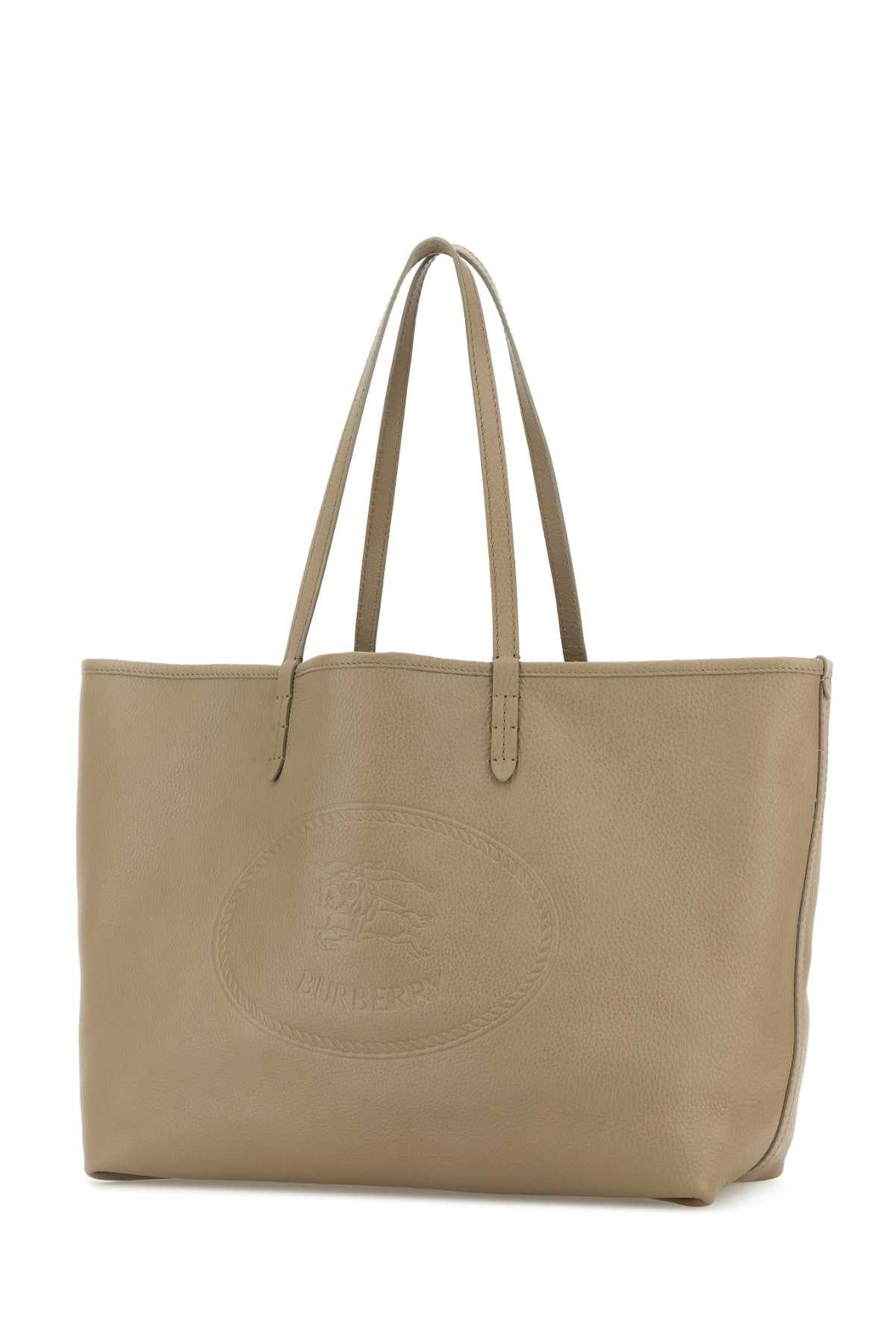 Burberry Cappuccino Leather Shopping Bag Size ONE SIZE - 2 Thumbnail