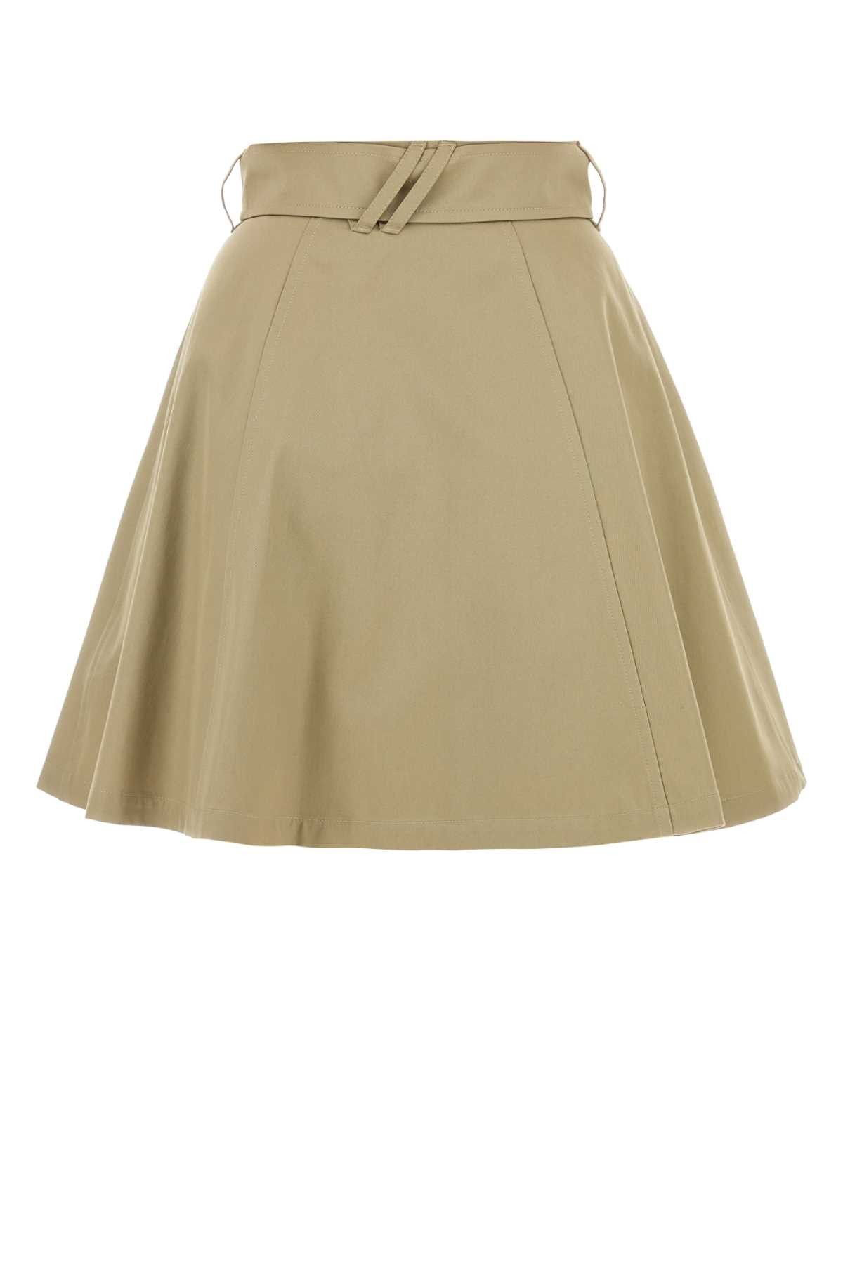Burberry Beige Twill Skirt Size 26" / US 2 / IT 38 - 2 Thumbnail