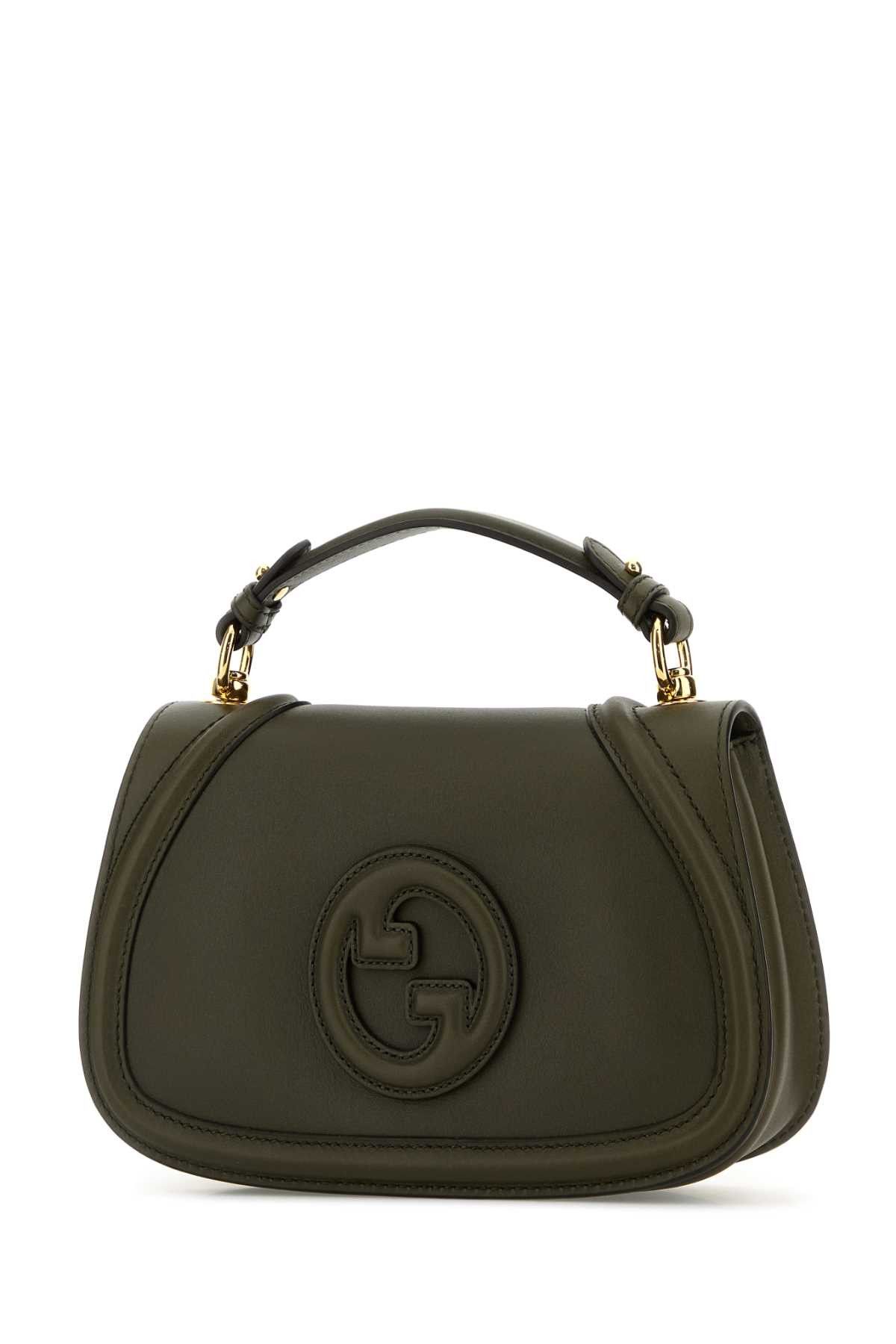 Gucci Bottle Green Leather Gucci Blondie Handbag Size ONE SIZE - 2 Thumbnail