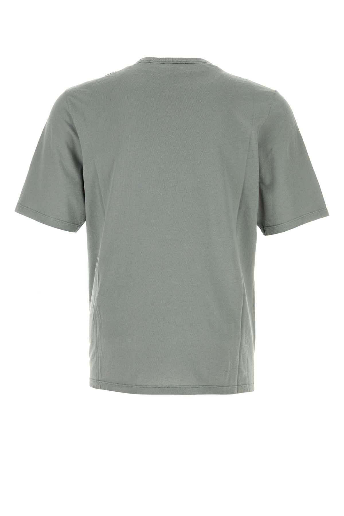 Saint Laurent Paris Sage Green Cotton T-Shirt Size US M / EU 48-50 / 2 - 2 Thumbnail