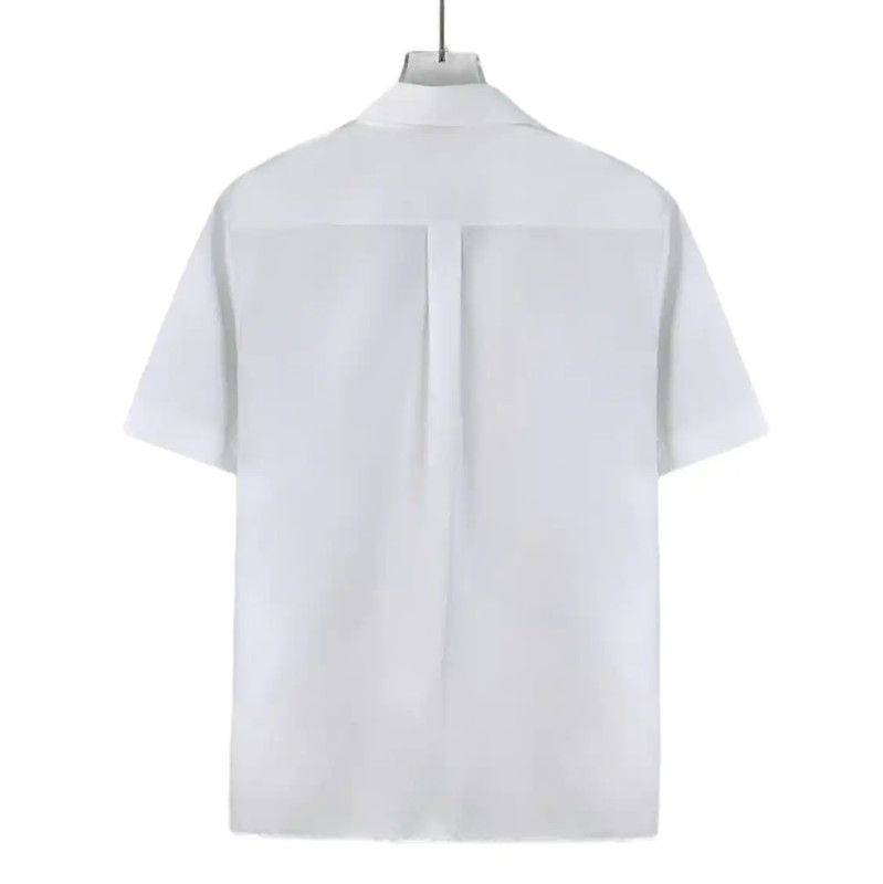 Dior Dior White Cotton Short Sleeve Shirt 0089 Size XS / US 0-2 / IT 36-38 - 2 Thumbnail
