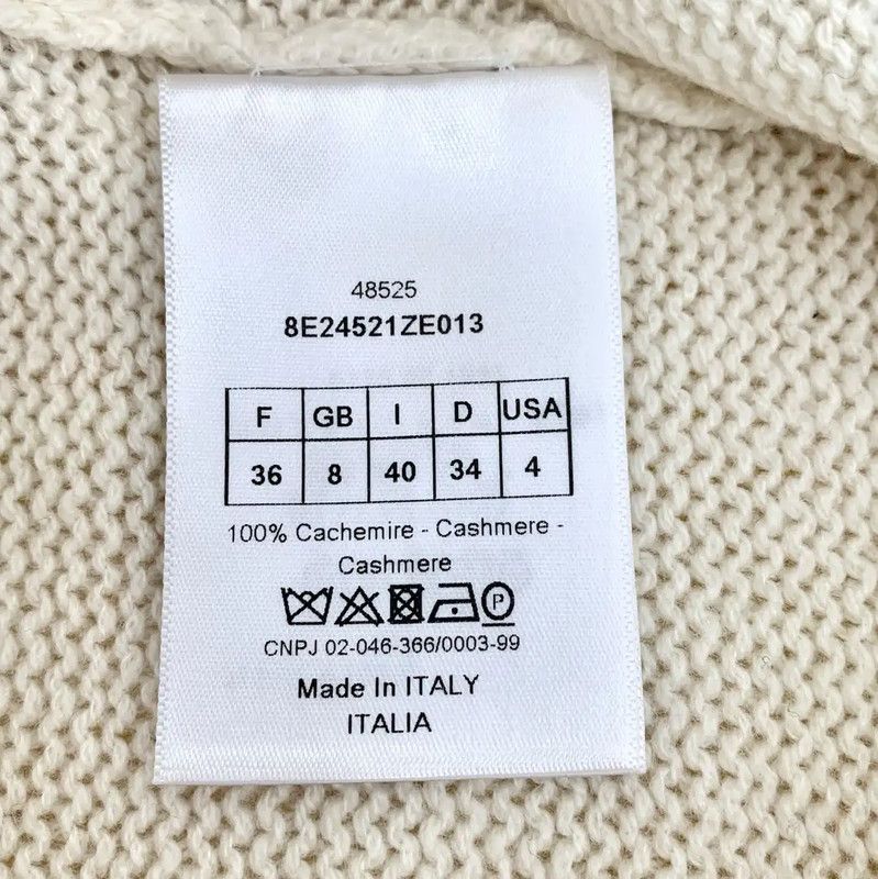 Dior Dior Beige Cashmere Pullover Sweater 0089 Size XS / US 0-2 / IT 36-38 - 7 Thumbnail