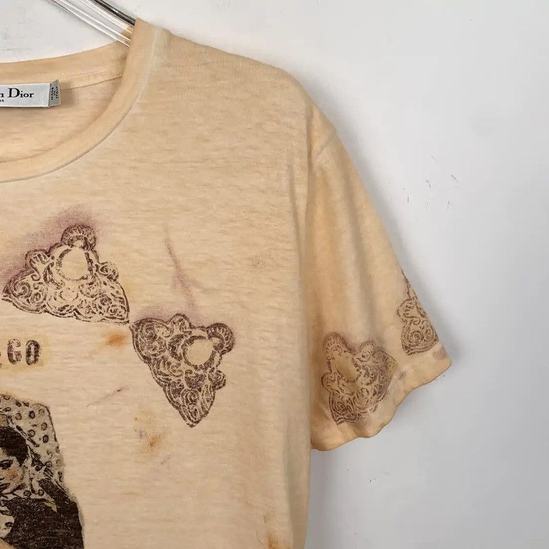 Dior Dior Yellow Cotton Women's T-Shirt 0089 Size S / US 4 / IT 40 - 3 Thumbnail