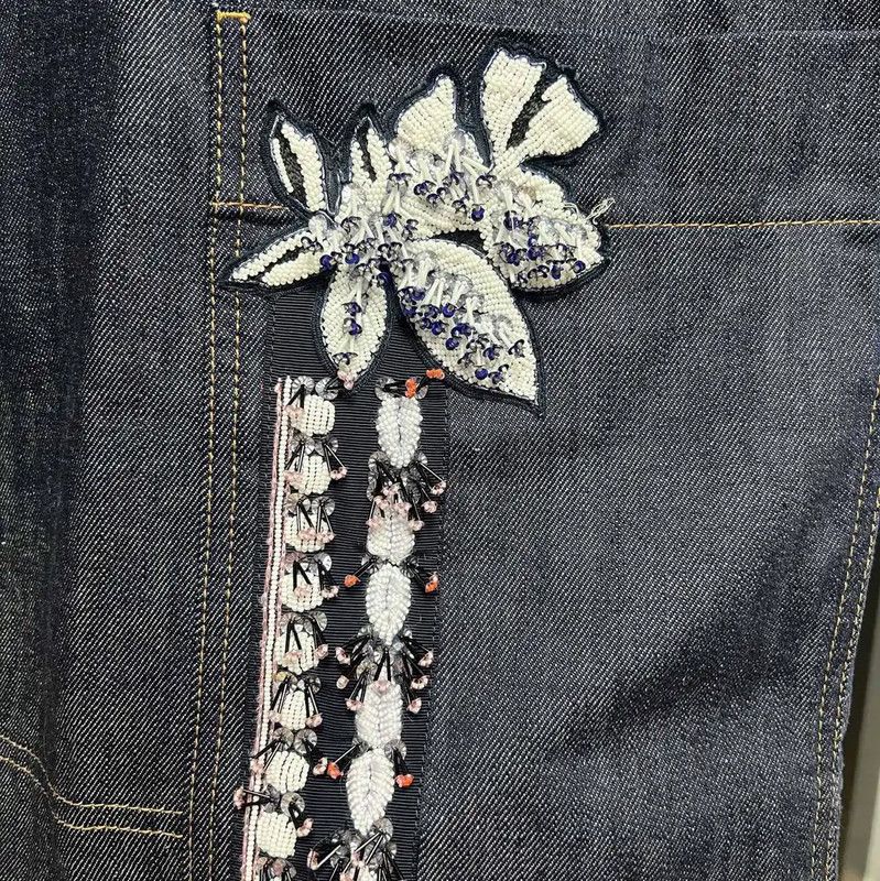 Dior Dior Short Sleeve Denim Dress for Women 0089 Size S / US 4 / IT 40 - 4 Thumbnail