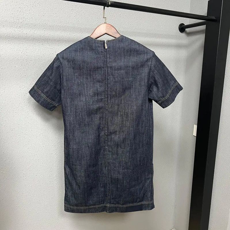 Dior Dior Short Sleeve Denim Dress for Women 0089 Size S / US 4 / IT 40 - 2 Thumbnail