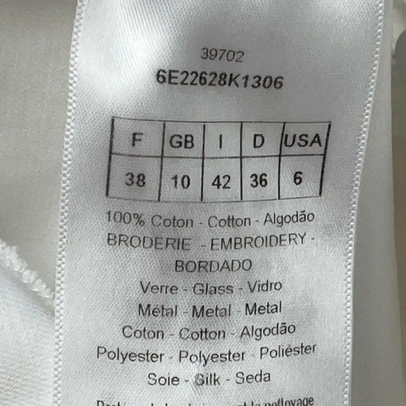 Dior Dior Summer White Women's Dress 0089 Size M / US 6-8 / IT 42-44 - 7 Thumbnail