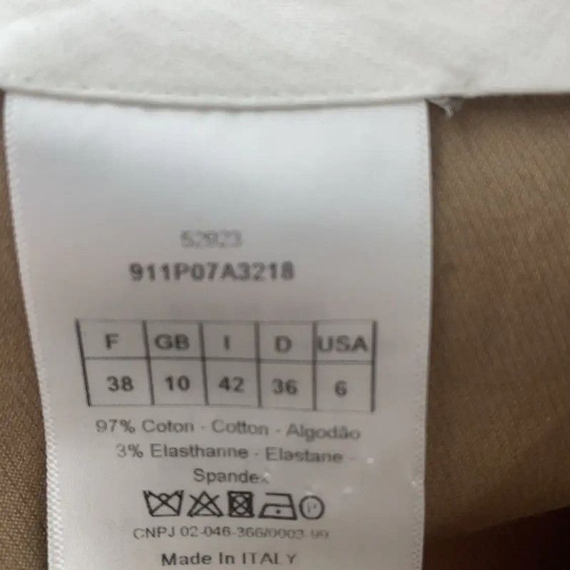 Dior Dior Khaki Cotton Women's Casual Pants 0089 Size 23" - 4 Thumbnail