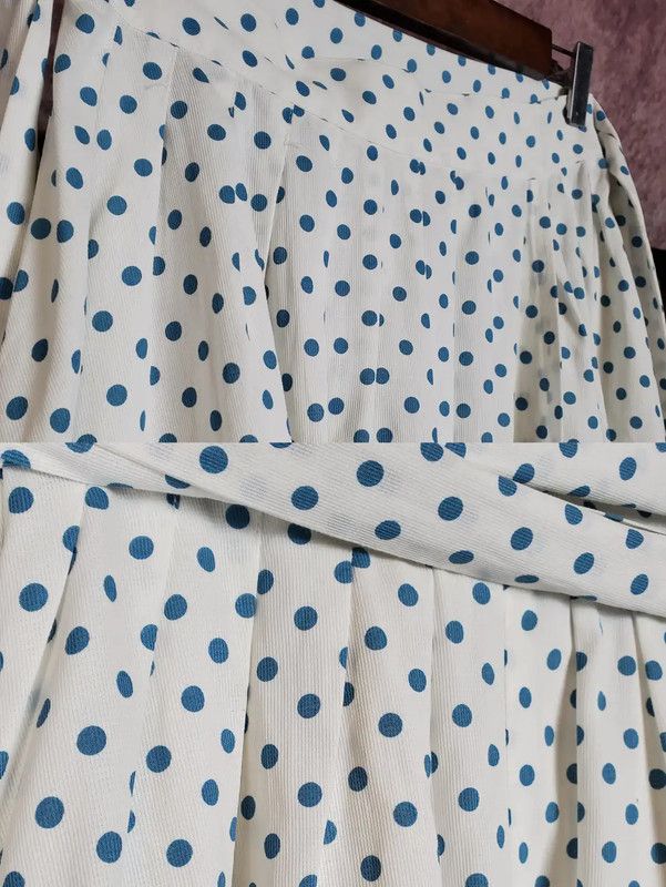 Dior Dior Pleated Dot Skirt for Women, Size L 0089 Size 30" / US 8 / IT 44 - 8 Thumbnail