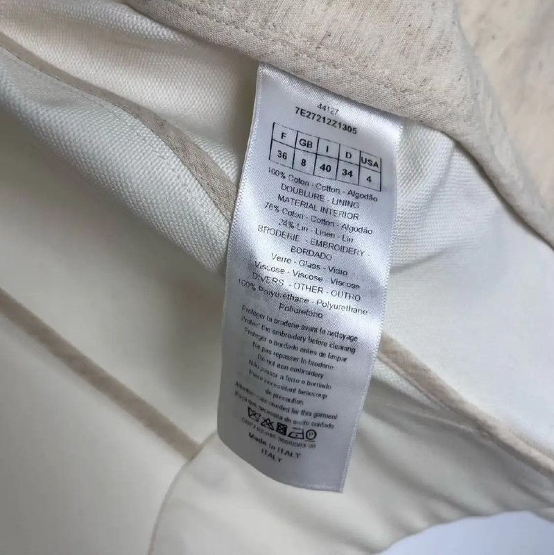 Dior Dior White Cotton Jacket for Women 0089 Size M / US 6-8 / IT 42-44 - 5 Thumbnail