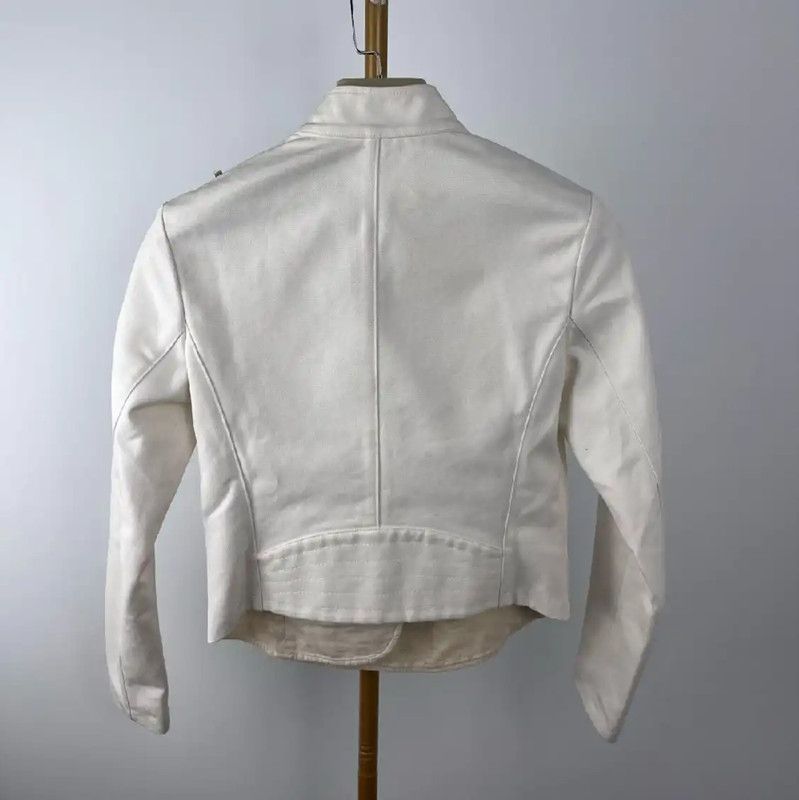 Dior Dior White Cotton Jacket for Women 0089 Size M / US 6-8 / IT 42-44 - 2 Thumbnail