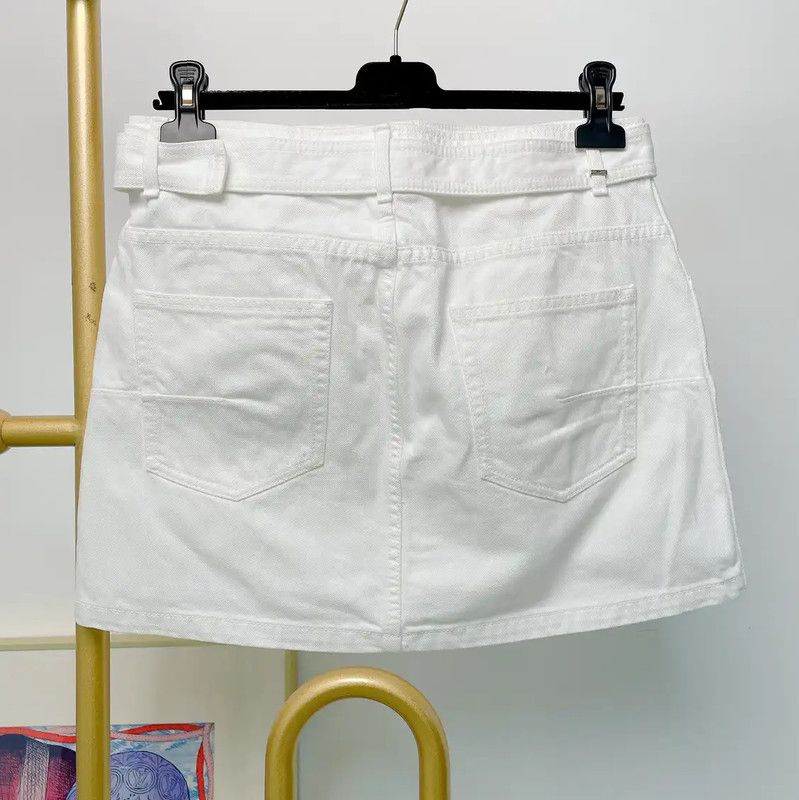 Dior Dior White Cotton Women's Shorts 0089 Size 29" - 2 Thumbnail