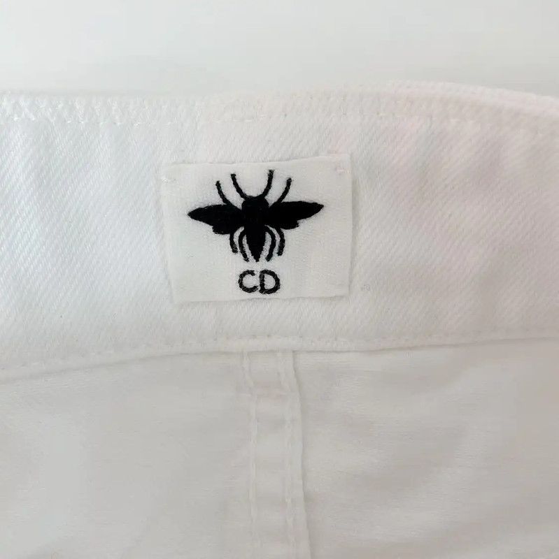 Dior Dior White Cotton Women's Shorts 0089 Size 29" - 5 Thumbnail