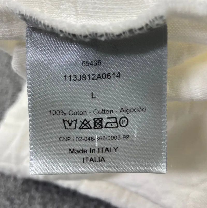 Dior Dior White Cotton Women's T-Shirt 0089 Size L / US 10 / IT 46 - 5 Thumbnail