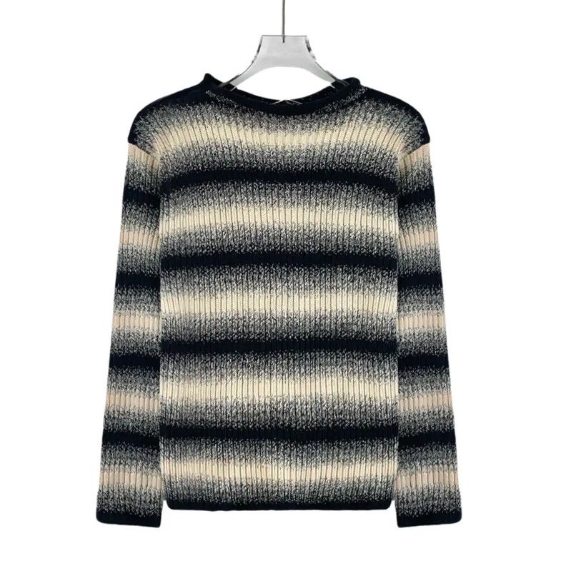 Dior Dior Color Block Cotton Women's Sweater 0089 Size XS / US 0-2 / IT 36-38 - 2 Thumbnail