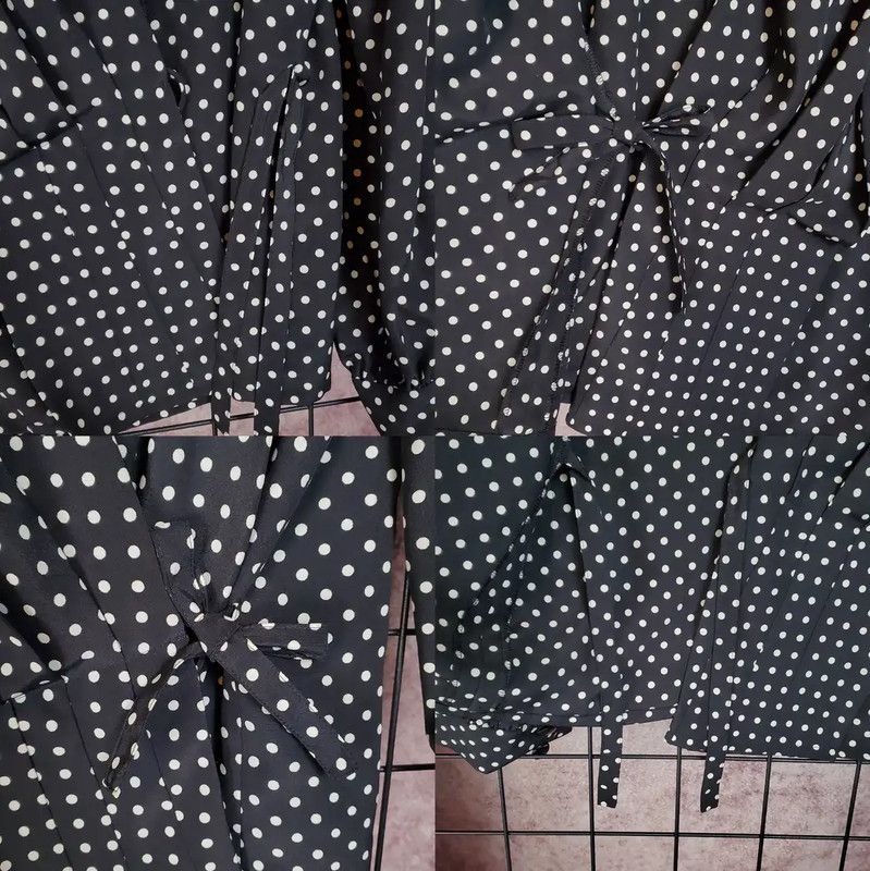 Dior Dior Black Polka Dot Long Sleeve Blouse 0089 Size M / US 6-8 / IT 42-44 - 7 Thumbnail