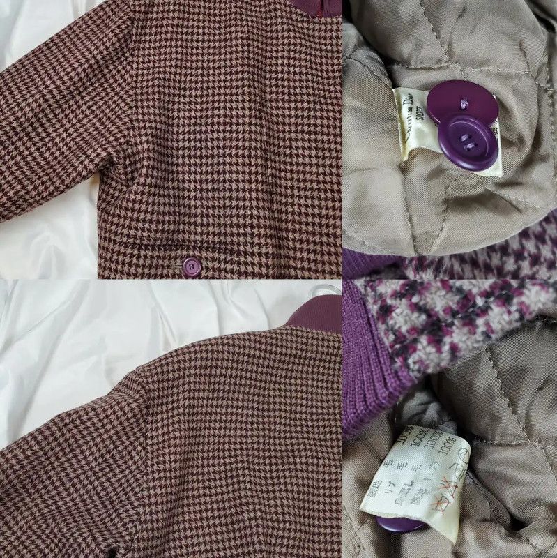 Dior Dior Purple Houndstooth Wool Women’s Jacket 0089 Size M / US 6-8 / IT 42-44 - 6 Thumbnail