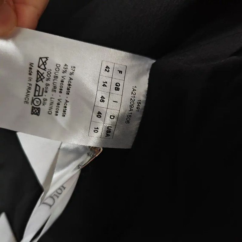 Dior Dior Black Silk Short Coat for Women 0089 Size M / US 6-8 / IT 42-44 - 7 Thumbnail