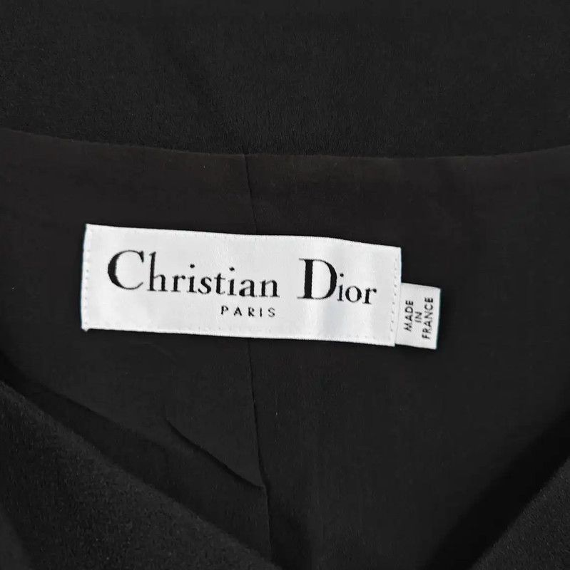 Dior Dior Black Silk Short Coat for Women 0089 Size M / US 6-8 / IT 42-44 - 6 Thumbnail