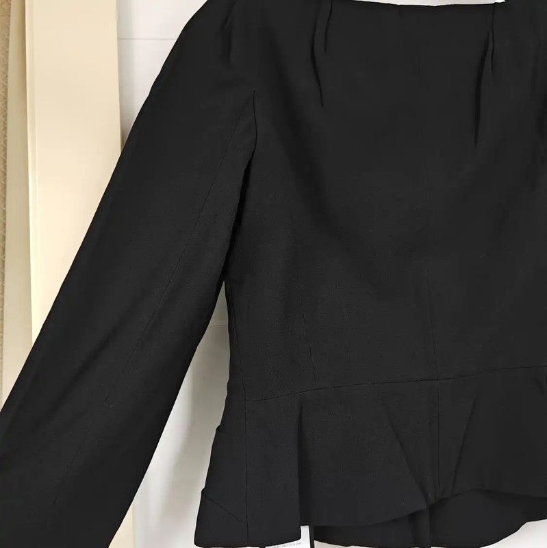 Dior Dior Black Silk Short Coat for Women 0089 Size M / US 6-8 / IT 42-44 - 9 Thumbnail