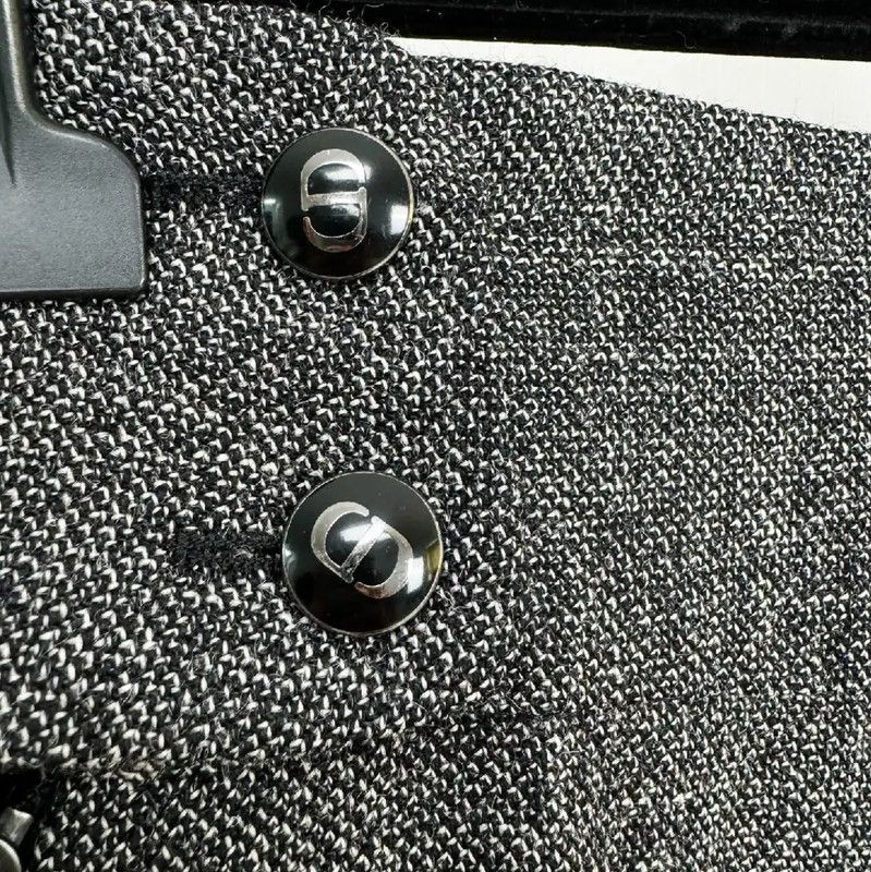 Dior Dior Women's Grey Wool Casual Pants 0089 Size 23" - 3 Thumbnail