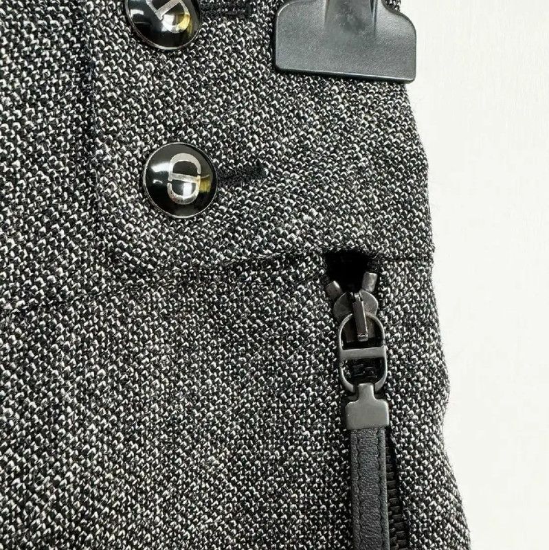 Dior Dior Women's Grey Wool Casual Pants 0089 Size 23" - 4 Thumbnail