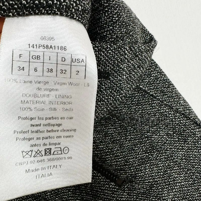 Dior Dior Women's Grey Wool Casual Pants 0089 Size 23" - 6 Thumbnail