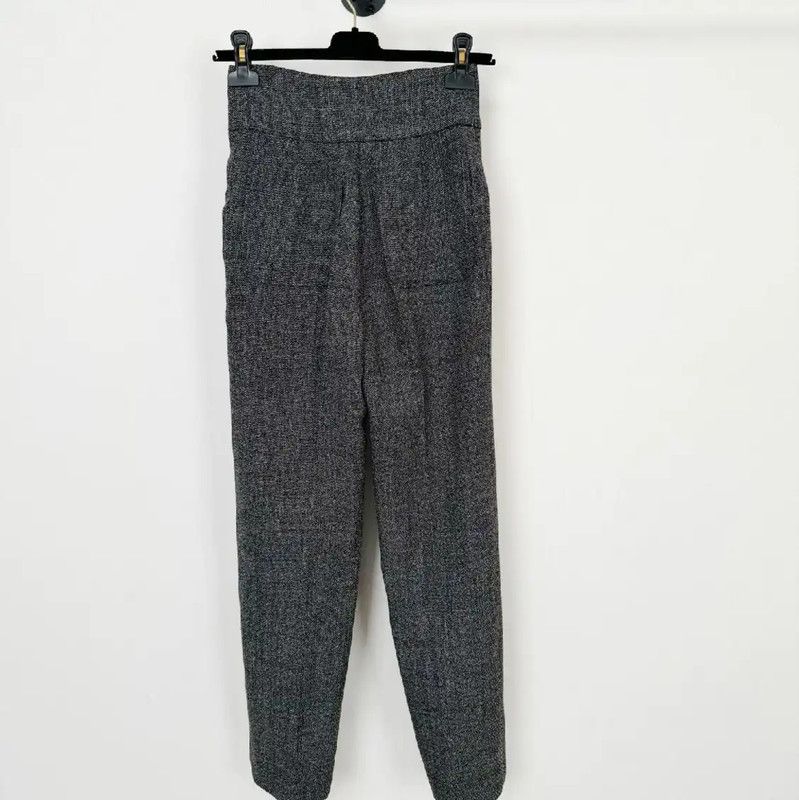 Dior Dior Women's Grey Wool Casual Pants 0089 Size 23" - 2 Thumbnail