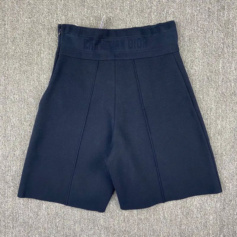 Dior Dior Women's Deep Blue Wool Shorts 0089 Size 22" - 2 Thumbnail