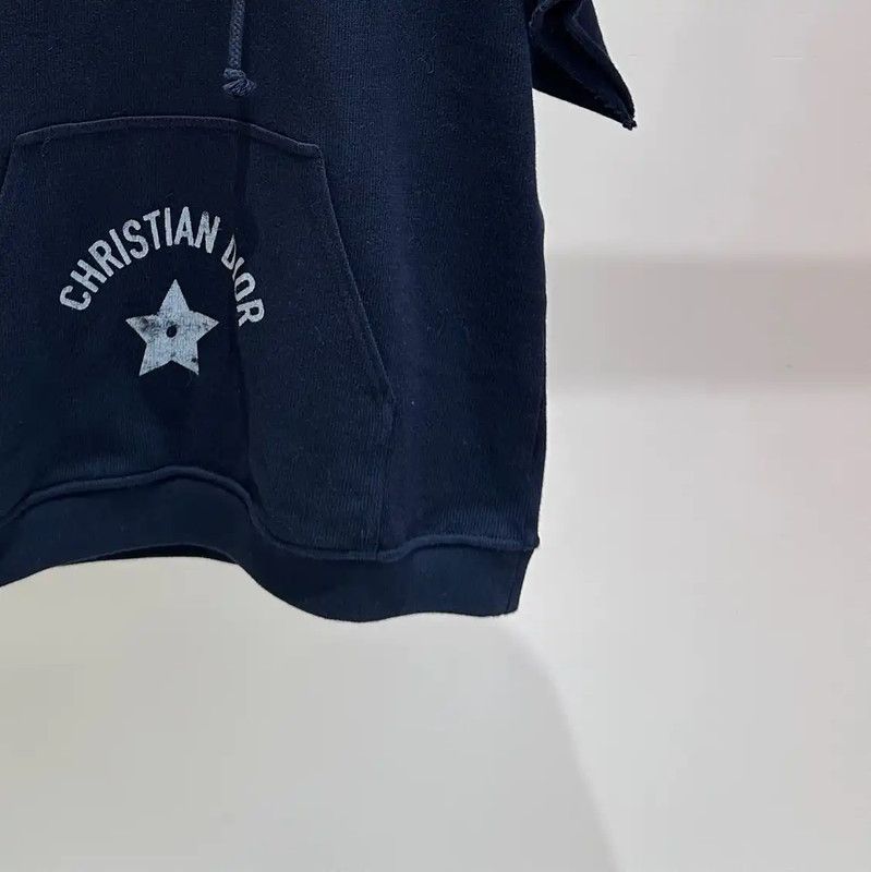 Dior Dior Short Sleeve Cotton Hoodie 0089 Size L / US 10 / IT 46 - 2 Thumbnail