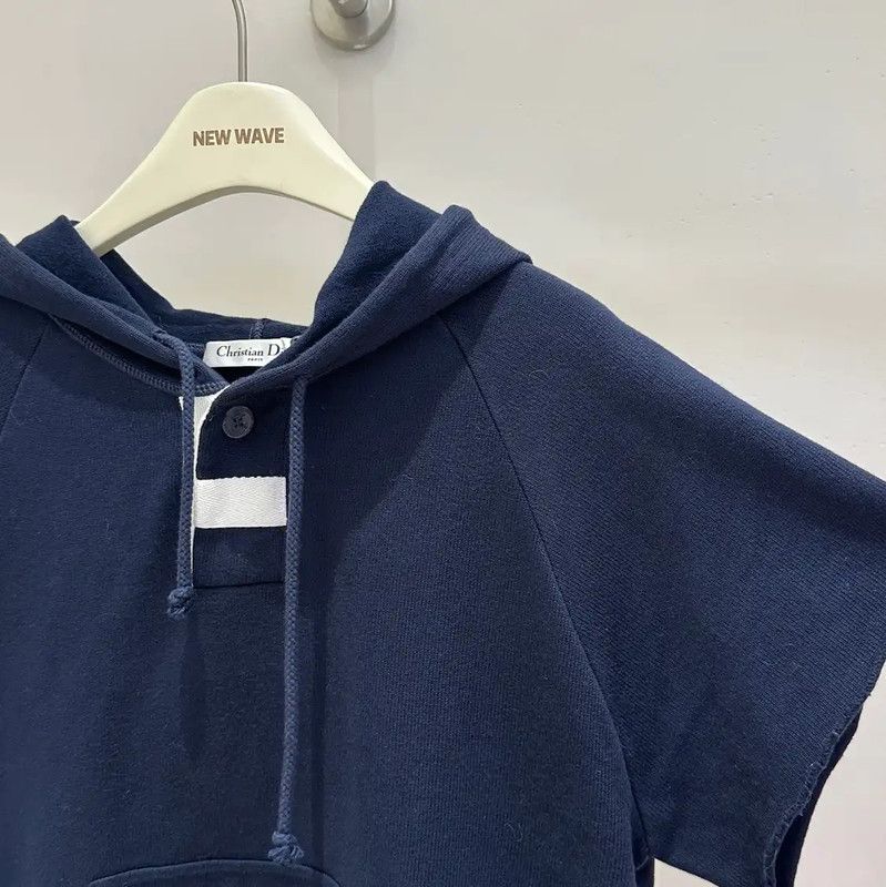 Dior Dior Short Sleeve Cotton Hoodie 0089 Size L / US 10 / IT 46 - 3 Thumbnail