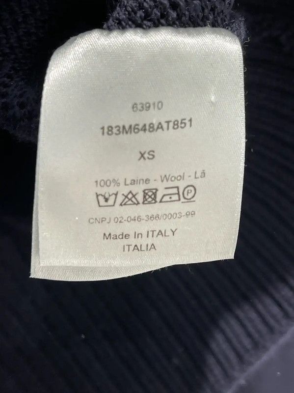 Dior Dior Women's Winter Blue Wool Sweater 0089 Size XS / US 0-2 / IT 36-38 - 6 Thumbnail