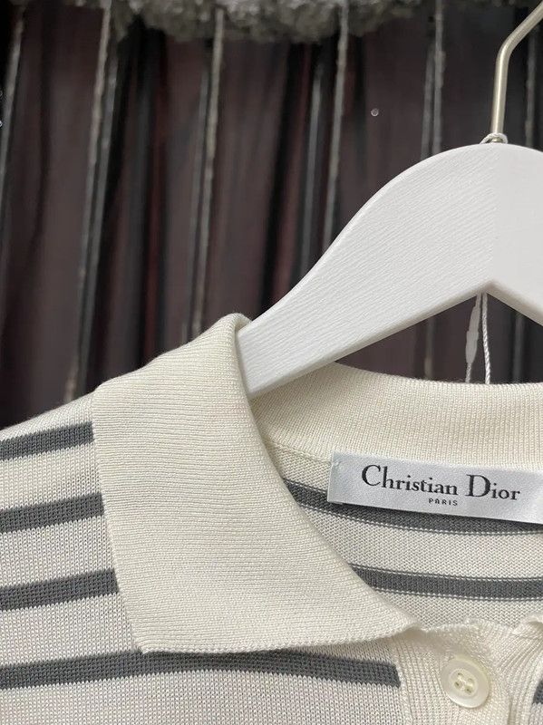 Dior Dior J'adior Striped Cotton T-Shirt for Women 0089 Size ONE SIZE - 5 Thumbnail